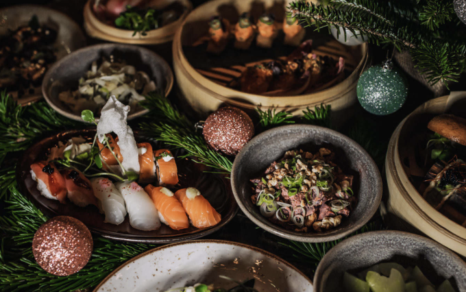 kasai annorlunda julbord stockholm asiatiskt