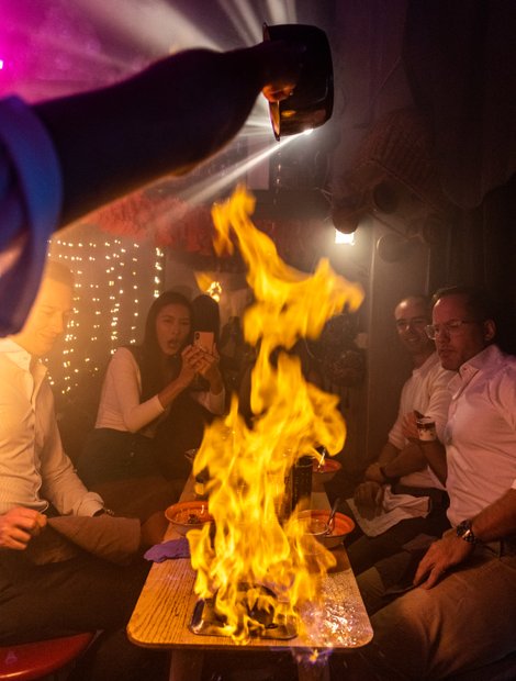 otraditionellt julbord punk royale