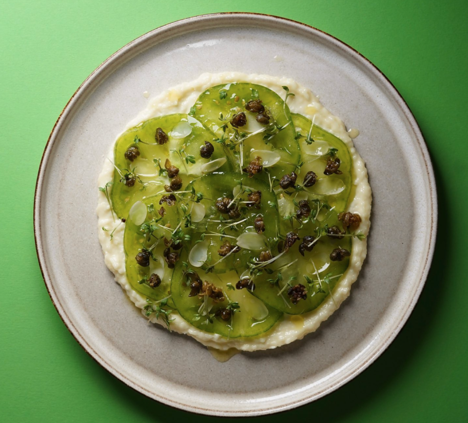 klara lind restaurangtips gron tomat med parmesan