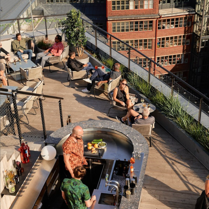 takterrass takbar stockholm arc rooftop blique by nobis
